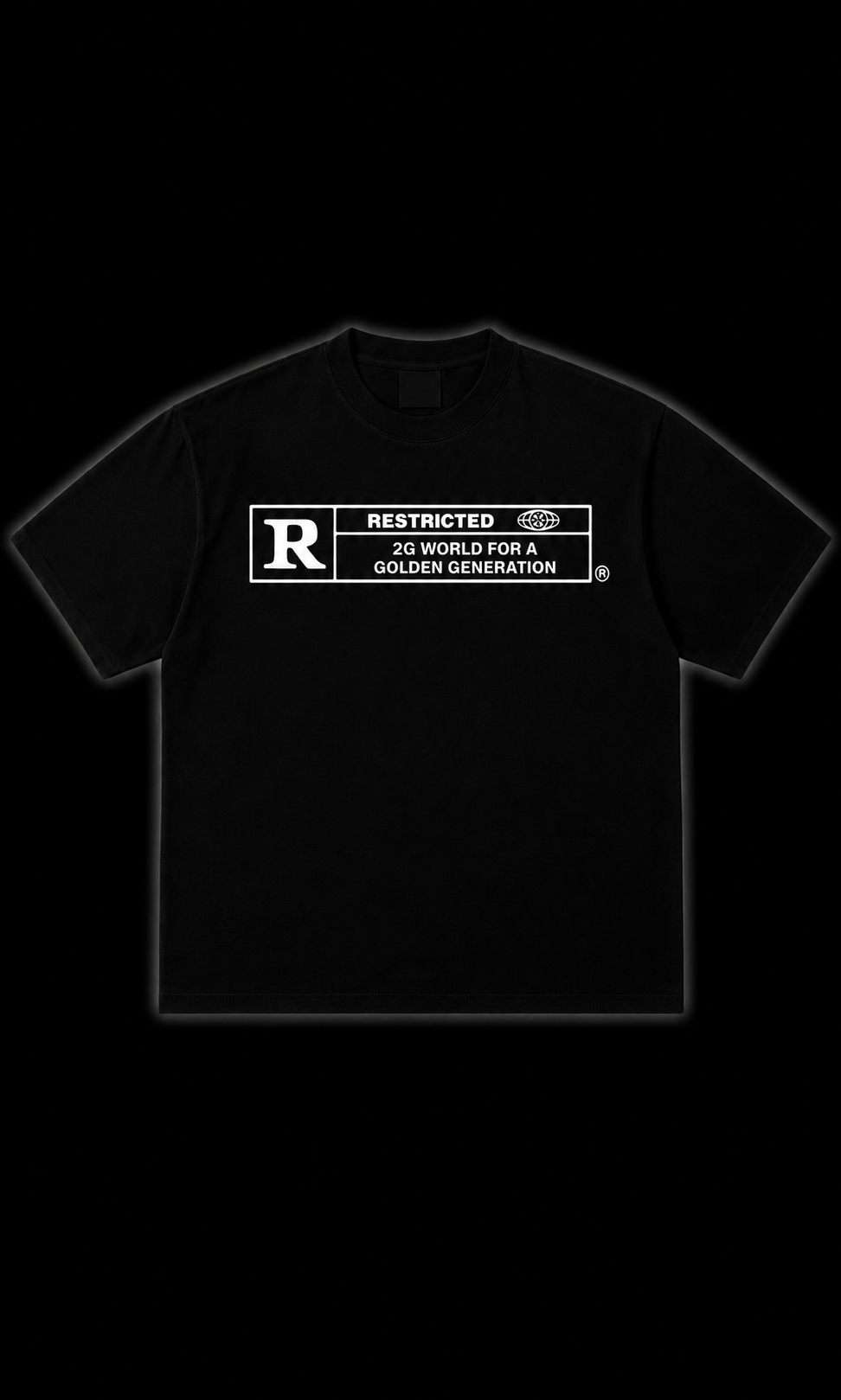 RESTRICTED TEE-BLACK