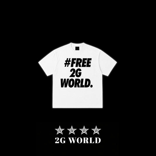 #FREE 2G WORLD TEE - WHITE