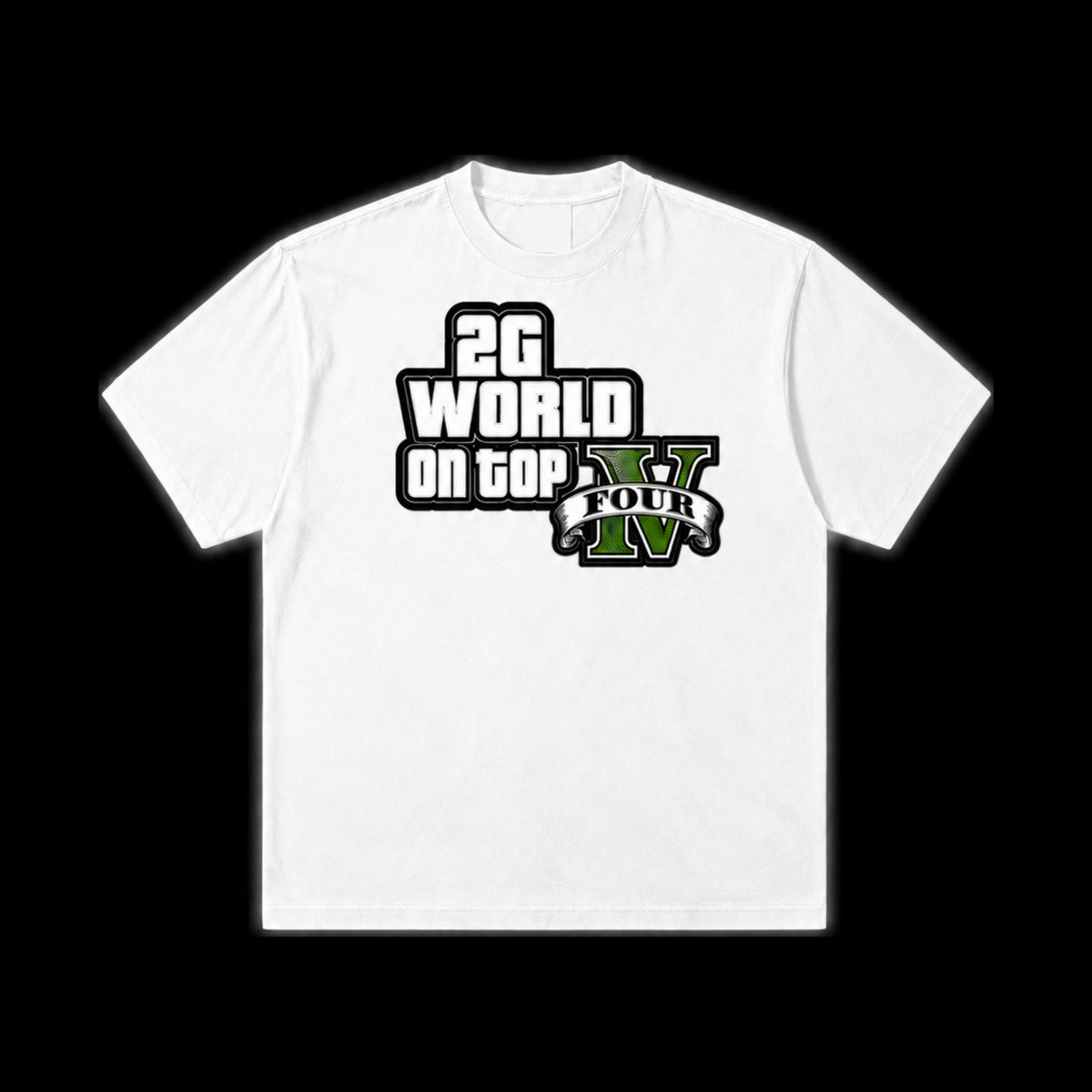 2G WORLD ON TOP IV TEE - WHITE