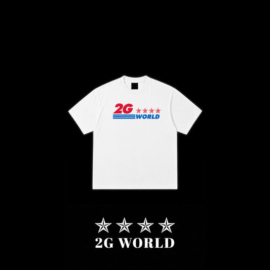 2G WORLD RETRO TEE - WHITE