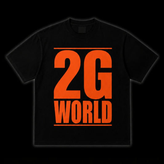 2G WORLD TEE - BLACK