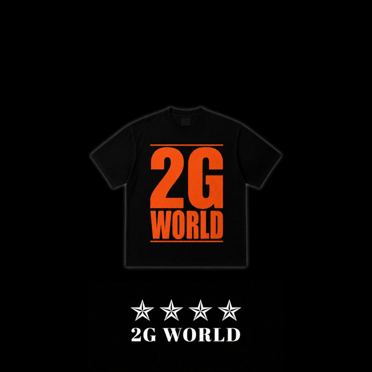 2G WORLD TEE - BLACK