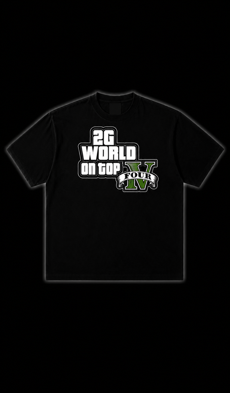 2G WORLD ON TOP IV TEE - BLACK