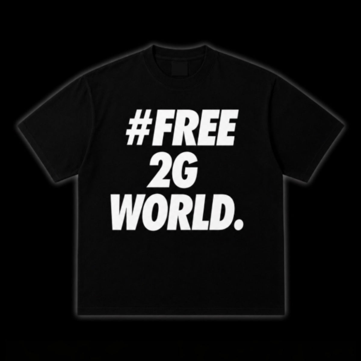 #FREE 2G WORLD TEE - BLACK